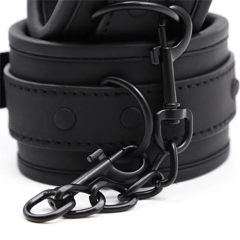BDSM Bondage Kit — Handcuffs, Ankle Cuffs & Collar