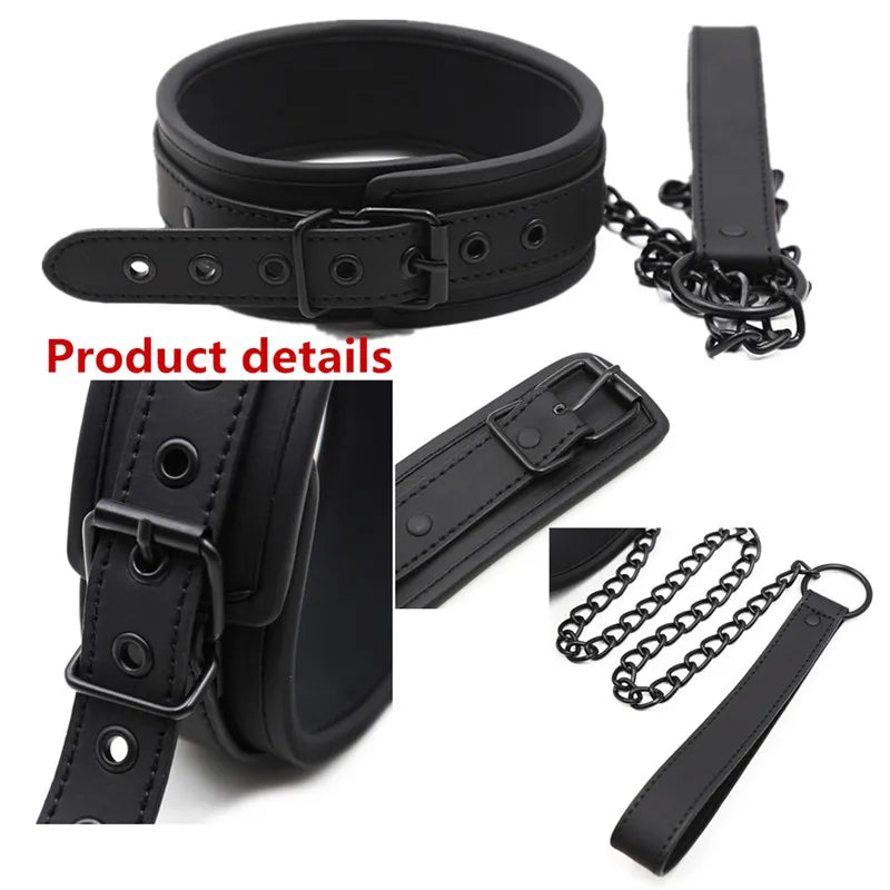 BDSM Bondage Kit — Handcuffs, Ankle Cuffs & Collar