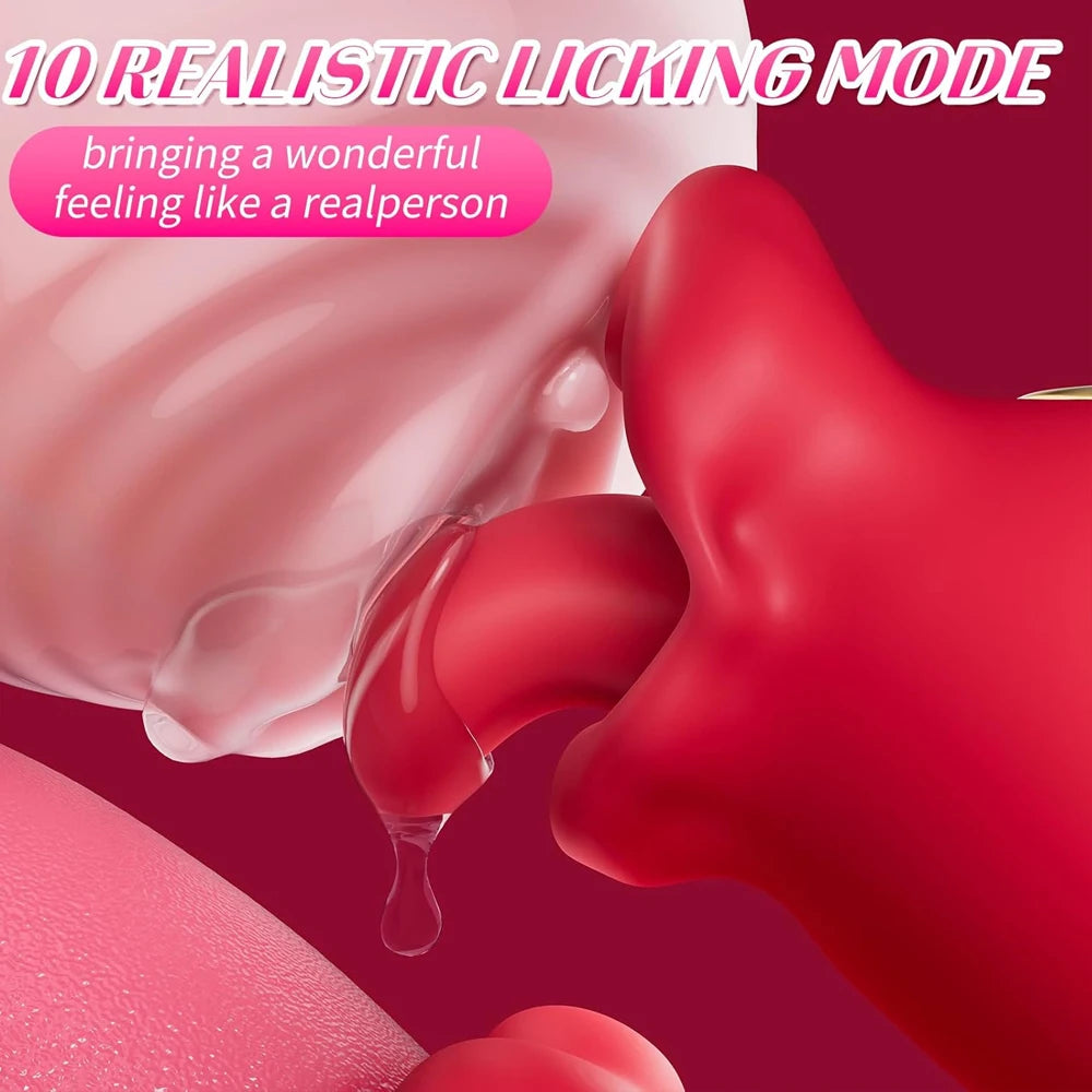 Sex Toys Realistic Heating Tongue Vibrator Women G-Spot Vibrator Clitoral Stimulator Adult Toy Vagina Massager for Female
