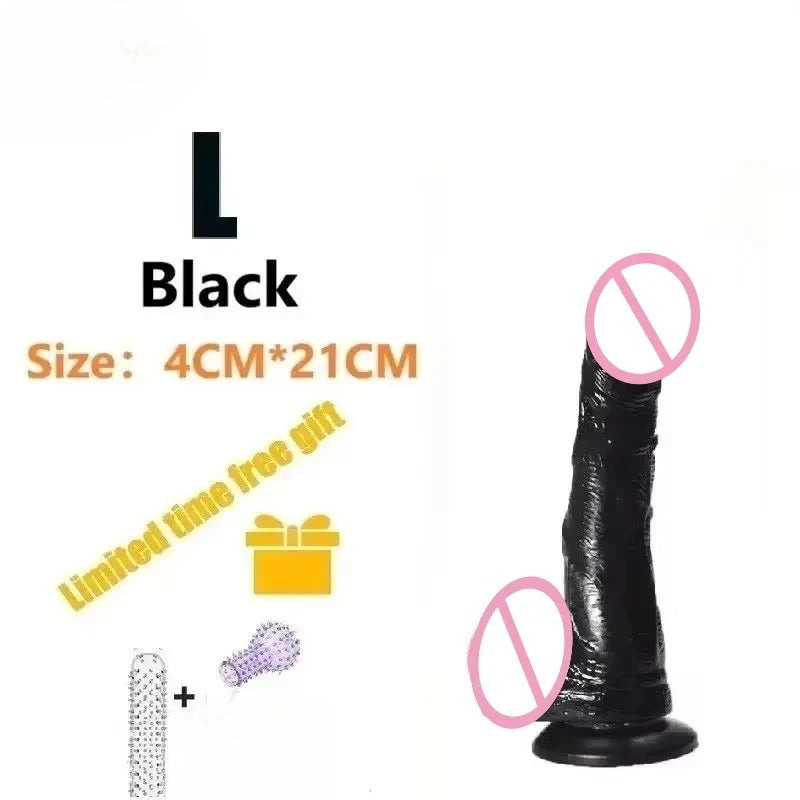 Realistic Silicone Dildo — Multiple Sizes