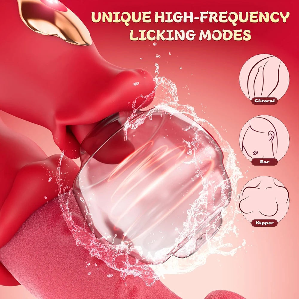 Sex Toys Realistic Heating Tongue Vibrator Women G-Spot Vibrator Clitoral Stimulator Adult Toy Vagina Massager for Female