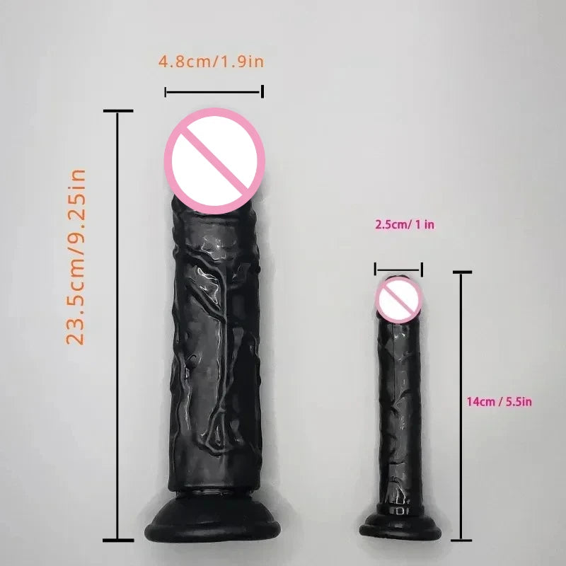 Realistic Silicone Dildo — Multiple Sizes