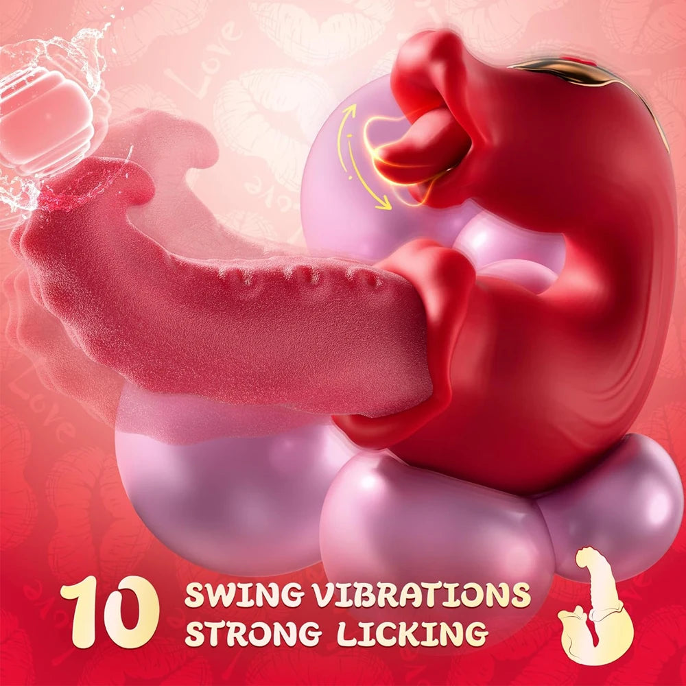 Sex Toys Realistic Heating Tongue Vibrator Women G-Spot Vibrator Clitoral Stimulator Adult Toy Vagina Massager for Female