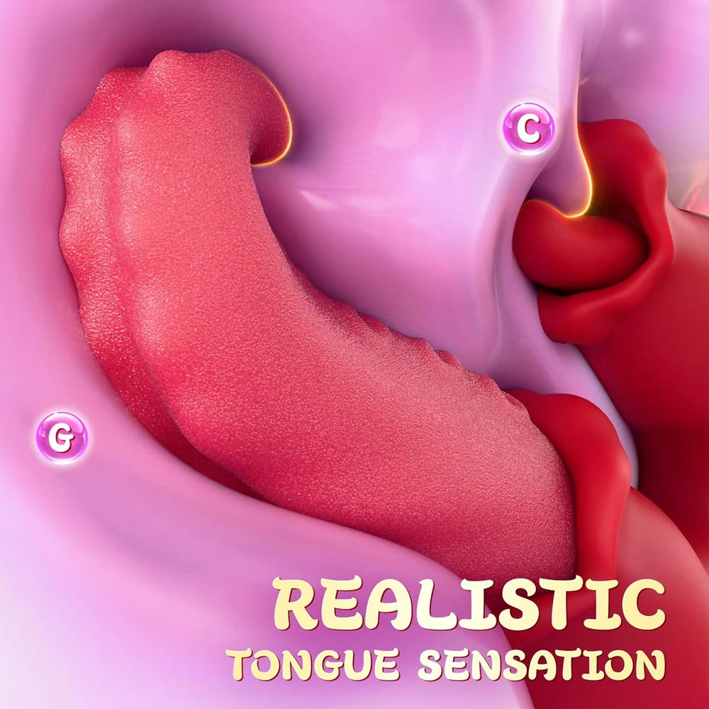 Sex Toys Realistic Heating Tongue Vibrator Women G-Spot Vibrator Clitoral Stimulator Adult Toy Vagina Massager for Female
