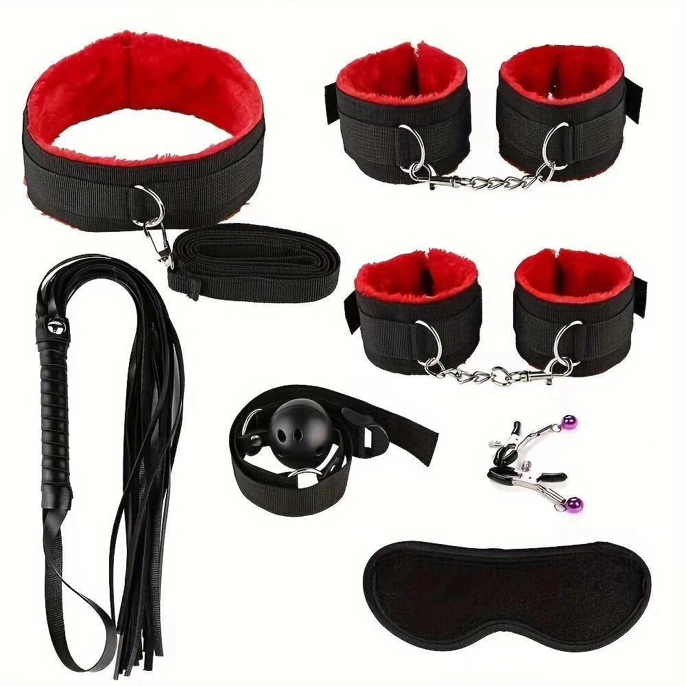 Plush Bondage Accessory Set for Couples