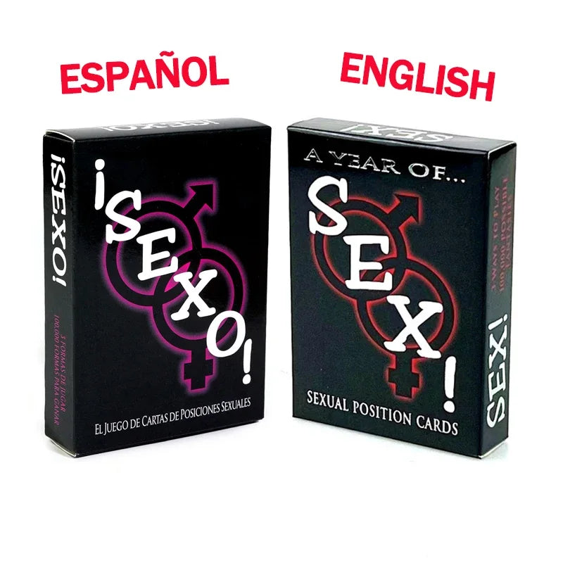 English Adult Sexual Position Cards Role Playing Games Bedroom Commands Sex Toys for Couples 18+ Erotic Products  Sex Toys