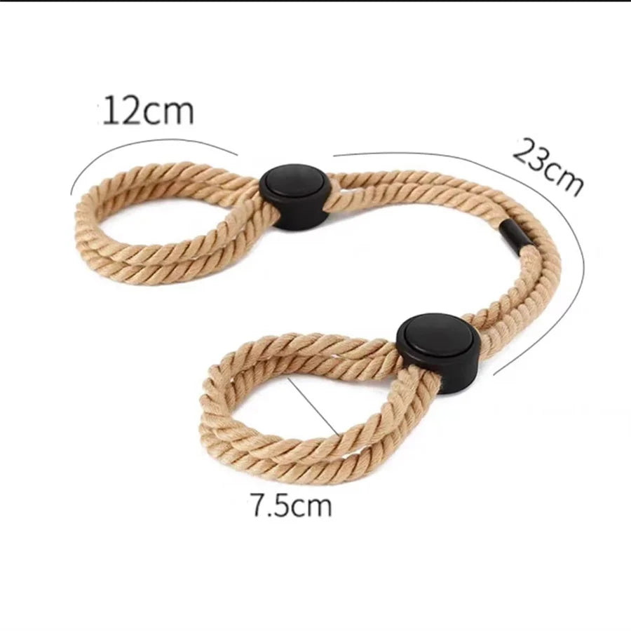 Adjustable Wrist Restraint Cuffs — Soft Bondage Set