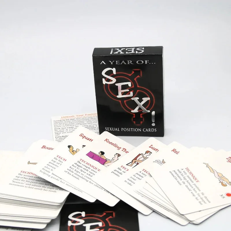 English Adult Sexual Position Cards Role Playing Games Bedroom Commands Sex Toys for Couples 18+ Erotic Products  Sex Toys