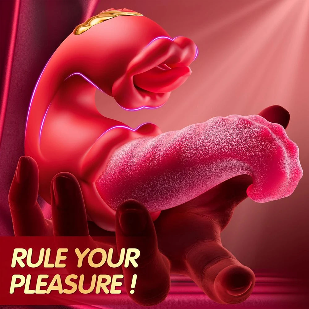 Sex Toys Realistic Heating Tongue Vibrator Women G-Spot Vibrator Clitoral Stimulator Adult Toy Vagina Massager for Female