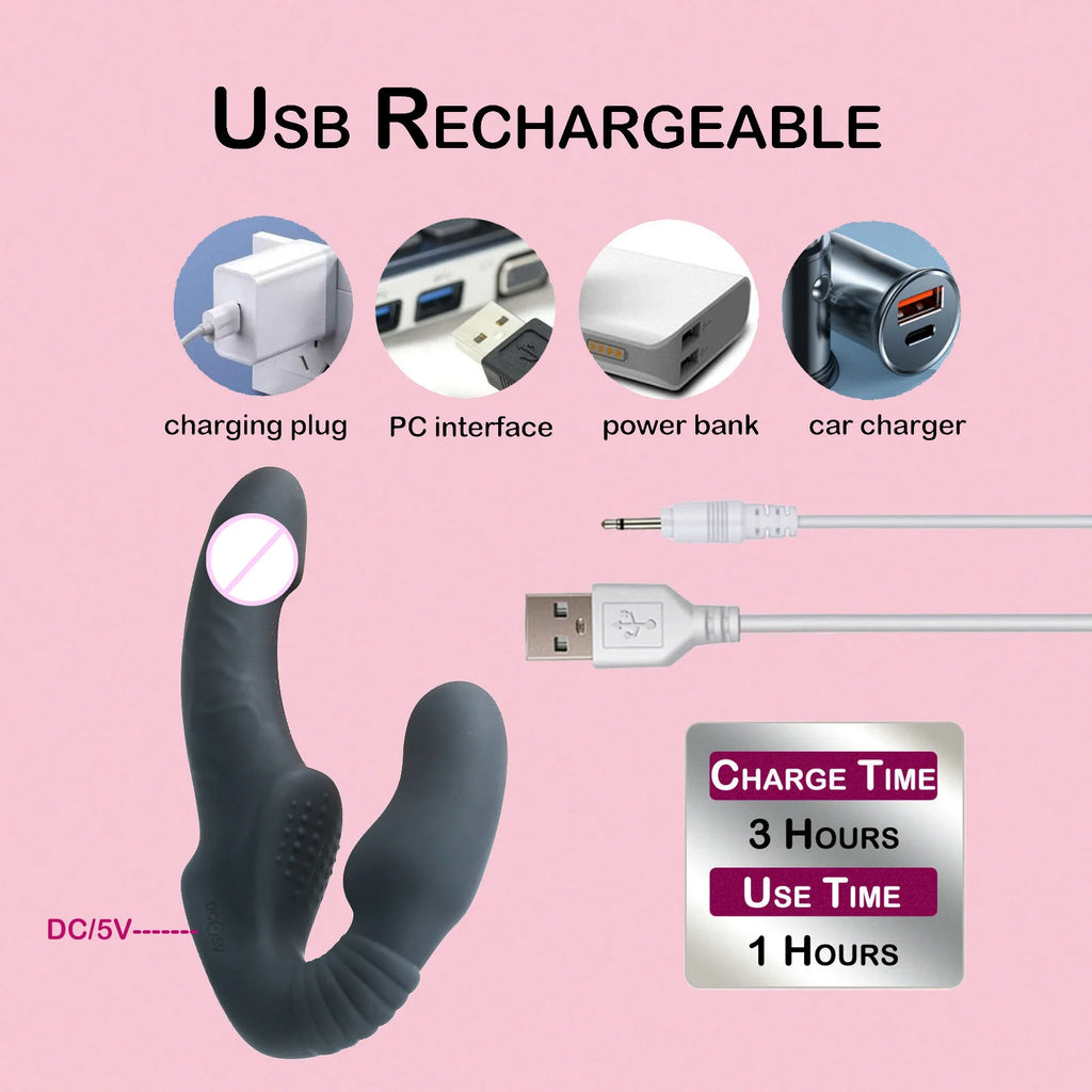 Sex Toys for Women, Female Wearable Dildos, Lesbian Dildos, Double-vibrating Double-headed Dildos Realistic Dildos, Fake Penises