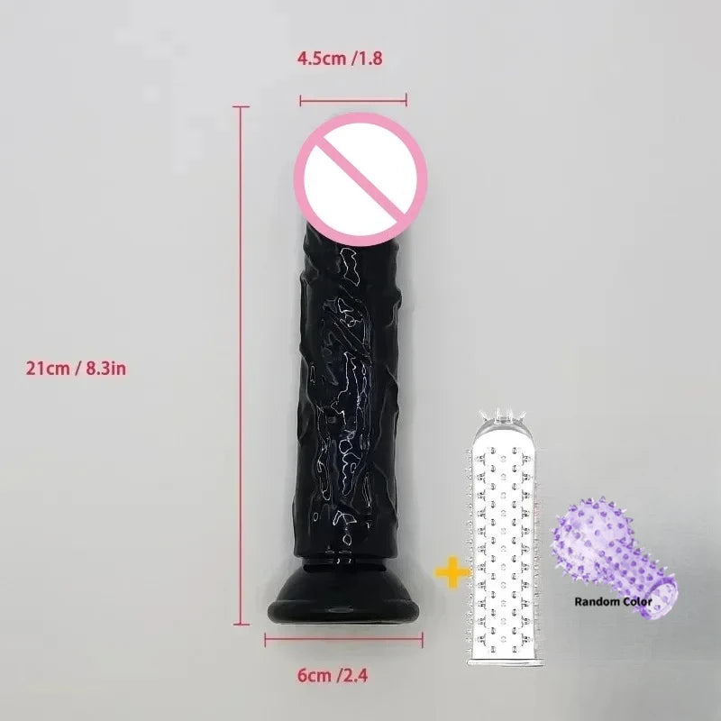 Realistic Silicone Dildo — Multiple Sizes
