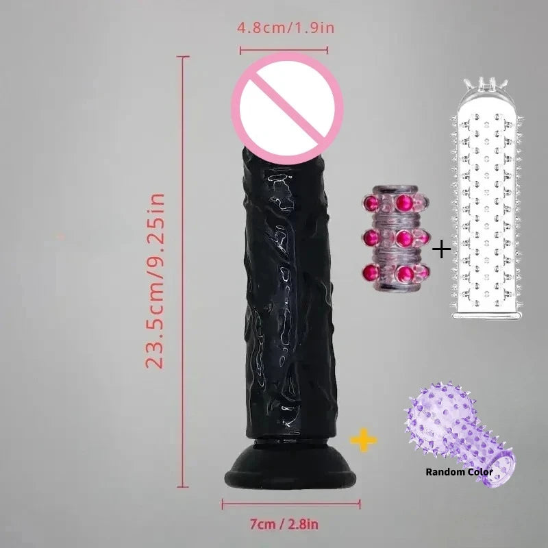 Realistic Silicone Dildo — Multiple Sizes