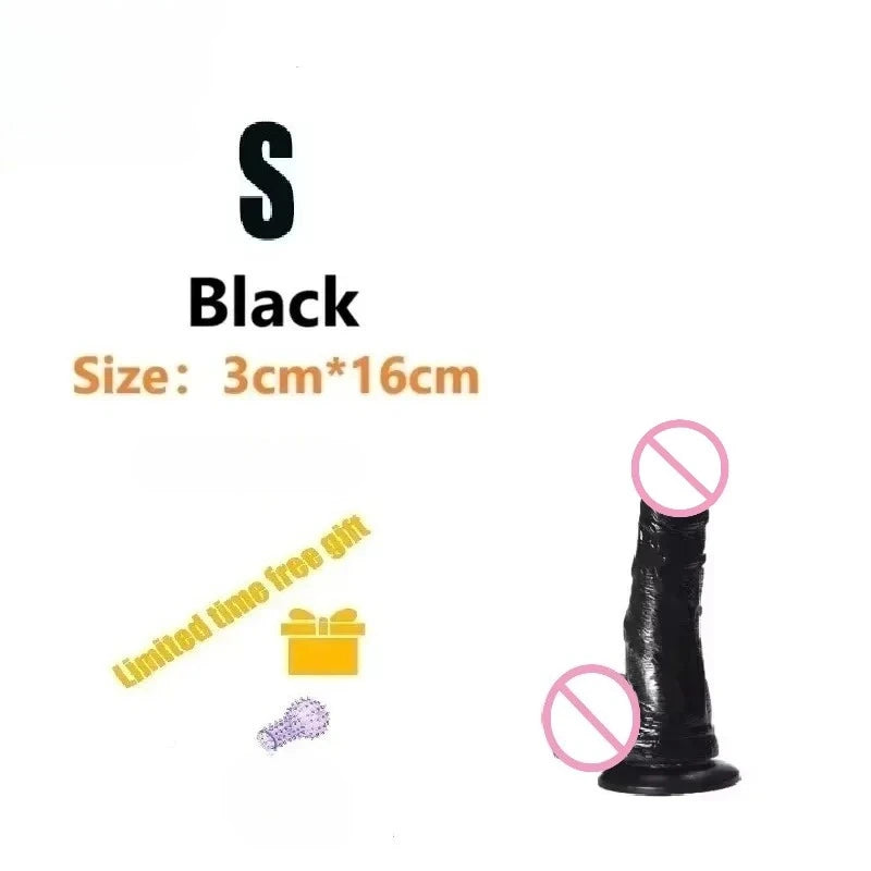 Realistic Silicone Dildo — Multiple Sizes