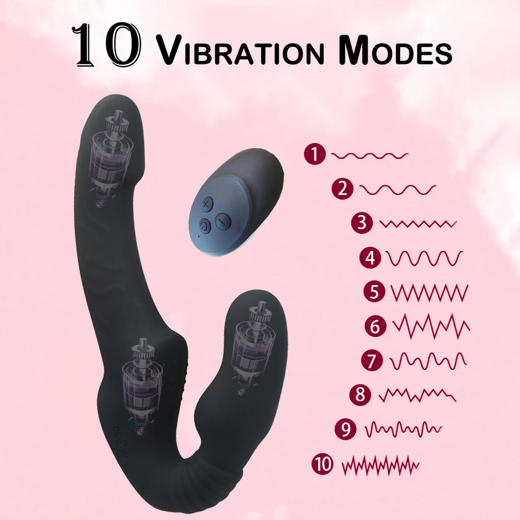 Double-Headed Vibrating Dildo for Couples