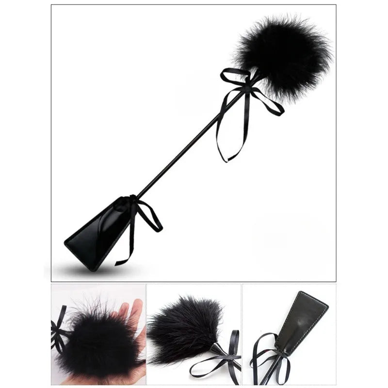 Feather Tickler & Spanking Flogger Set