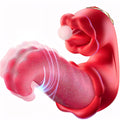Sex Toy Realistic Tongue Vibrator Women Licking Clitoral Swing Vibration Rose Toy Thrusting Vibrators Dildo Adult Toy Stimulator