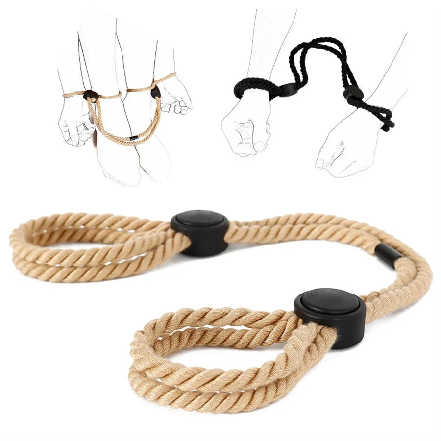 Adjustable Wrist Restraint Cuffs — Soft Bondage Set