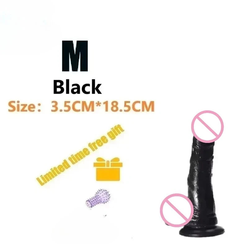 Realistic Silicone Dildo — Multiple Sizes