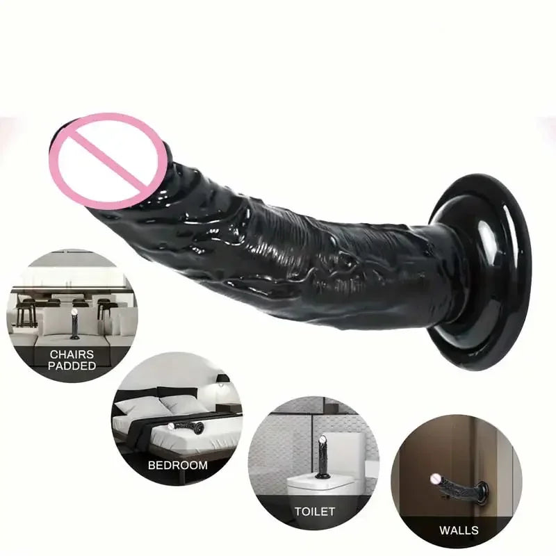 Realistic Silicone Dildo — Multiple Sizes