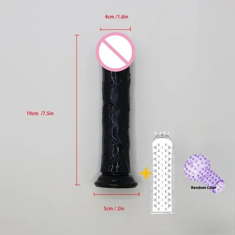Realistic Silicone Dildo — Multiple Sizes