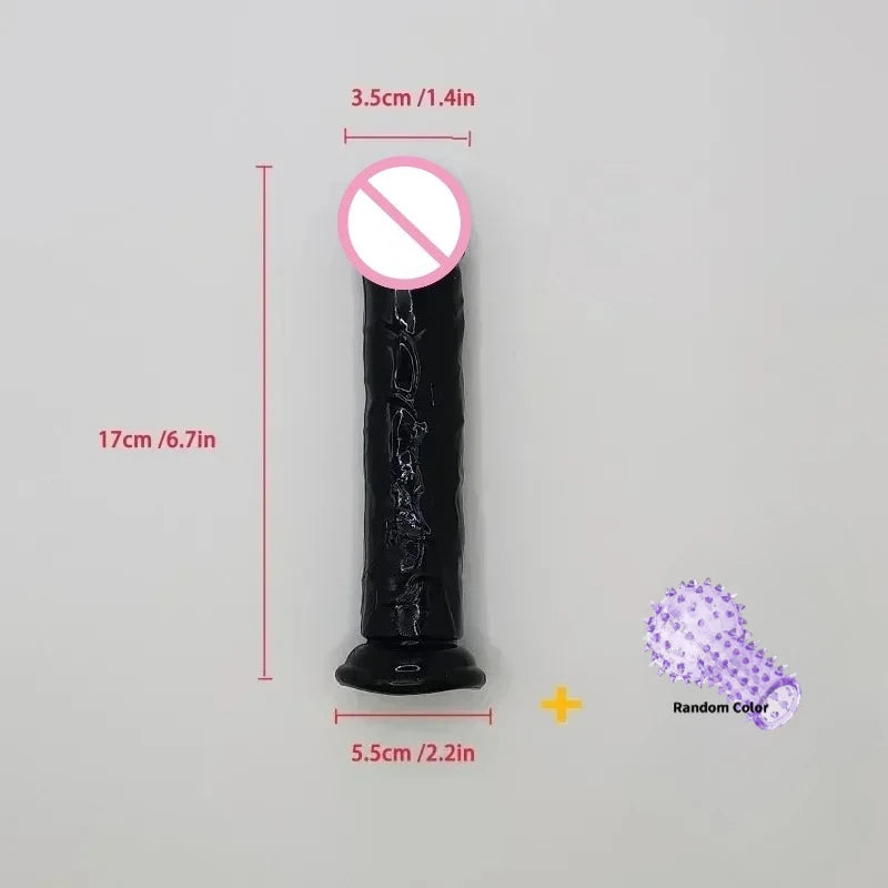 Realistic Silicone Dildo — Multiple Sizes