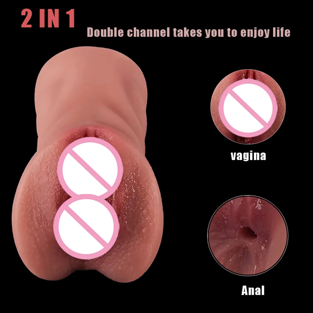 Sex Toys for Men Vagina Male Masturbators Cup Real Pussy Real Vagina Sextoys TPE Adult Product 3D Realistic Masturbator Sex Toy