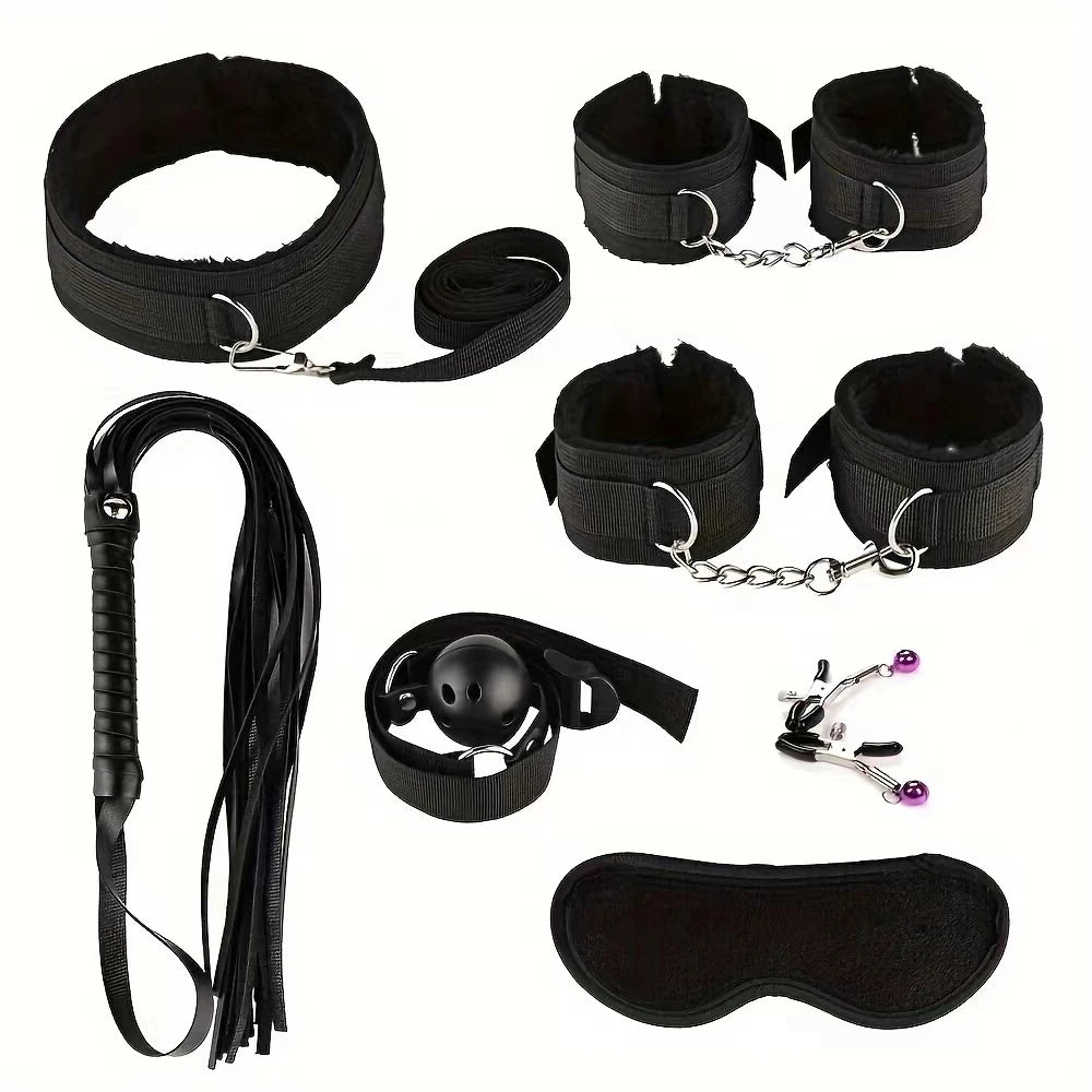 Plush Bondage Accessory Set for Couples